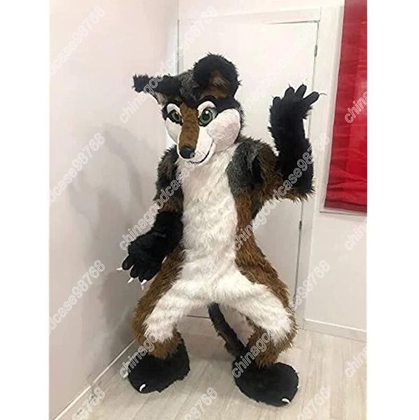 Husky Puppe Kleidung Fuchs Hund Maskottchen Kostüm Kostüm Cartoon Fursuit Outfits Party Dress Up Aktivität Gehende Tierkleidung Halloween