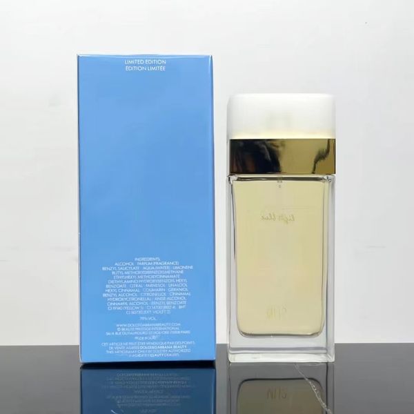 blaue Glasflasche 3kinds Liebe in der Liebe 100ml 3.3oz Lady Perfume SUN Fragrance langlebige gute Gerüche Freies Verschiffen