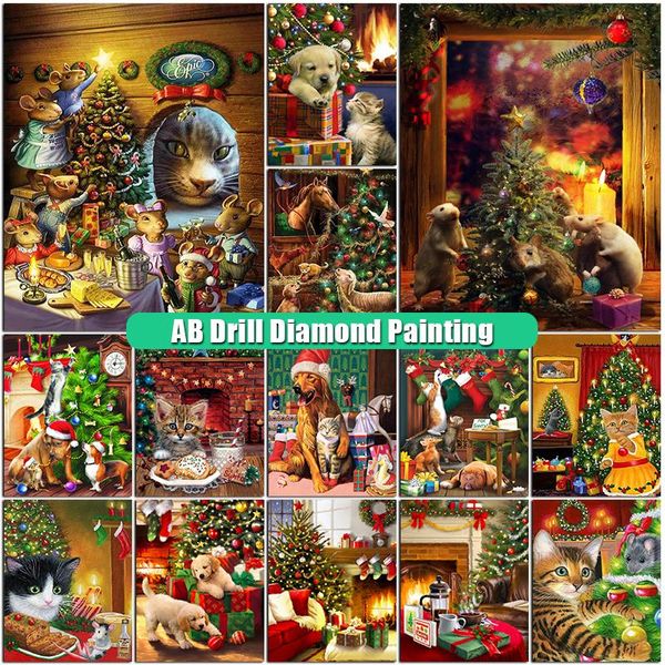 Stitch 5d Diy Diamond Painting ab Drill Griboted Gift Full Square/Round Aniamls Diamont Вышивка кошачья собачья мозаика