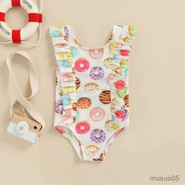 Zweiteiliger neuer niedlicher Kleinkind-Baby-Badeanzug-Sommer-Kind-Mädchen-Schwimmen-Bodysuit-Badebekleidungs-Sleeveless Blumen-bedruckter Badestrand