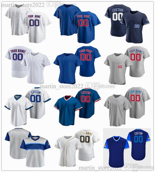 Maglie da baseball cucite 2023 7 Dansby Swanson 2 Nico Hoerner 27 Seiya Suzuki 1 Nick Madrigal 8 Ian Happ 0 Marcus Stroman 28 Kyle Hendricks 16 Patrick Wisdom Taglia S-6XL