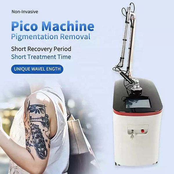 Remoção de tatuagem de nova tecnologia da Coréia Remoção de máquinas de espreguiçadeira de pele indolor pigmentos picossegundos nd yag laser q-switched sobrancelha lavar o dispositivo de linha labial