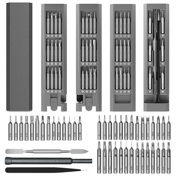 Chaves de fenda Conjunto de chaves de fenda de precisão 8/32/43/44/46 em 1 Torx magnética Hex Phillips Bits de chave de fenda para ferramentas manuais de reparo de PC para celular