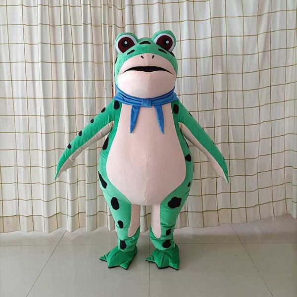 Designer nova marca de moda feminina masculina 23ss Frog boneca roupas de algodão mascote inflável desenho animado pequeno sapo desempenho adereços conjunto de roupas de balão