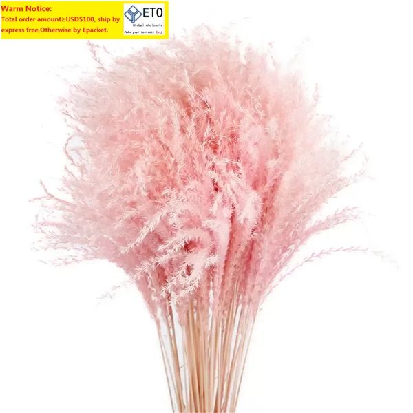 Pampas Grass Thinker colorato naturale rosa chiaro matrimonio pampas fiori regalo di San Valentino bouquet di fiori di canna essiccati naturali bianco