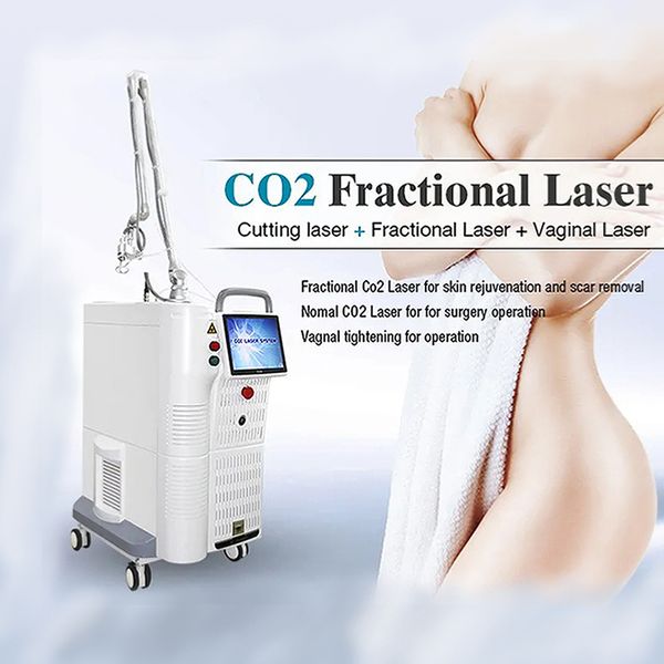 Macchina laser frazionaria CO2 10600nm Riparazione cosmetica della pelle Cicatrici da acne Dispositivo di ringiovanimento della pelle a radiofrequenza a matrice di punti di serraggio vaginale