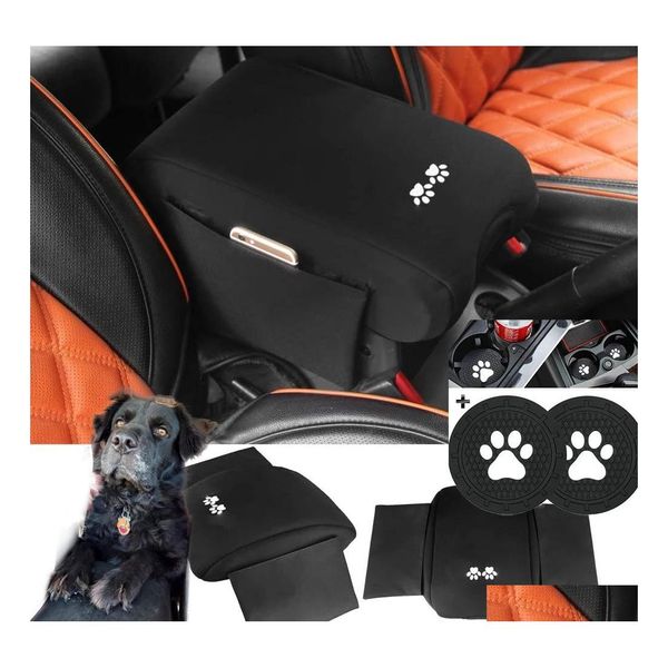 Tampa do assento de animais de estimação Console de neoprene console er braço braçada para jipe ​​wrangler jk sahara esporte rub