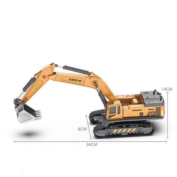 Diecast Model Buldozer Vinç Excavator Mühendislik Traktör Araç Oyuncak Modelleri Alloyplastik Diecast Klasik Araçlar Erkek Erkek Xmas Hediye 230509