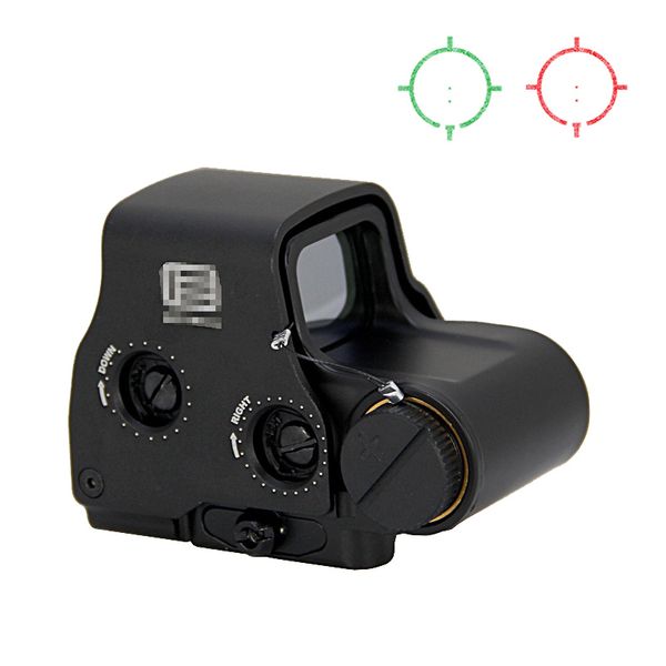 Mira holográfica tática 558 mira telescópica vermelha e verde T-dot Hunting Riflescope mira óptica com trilho de tecelagem integrado de 5/8