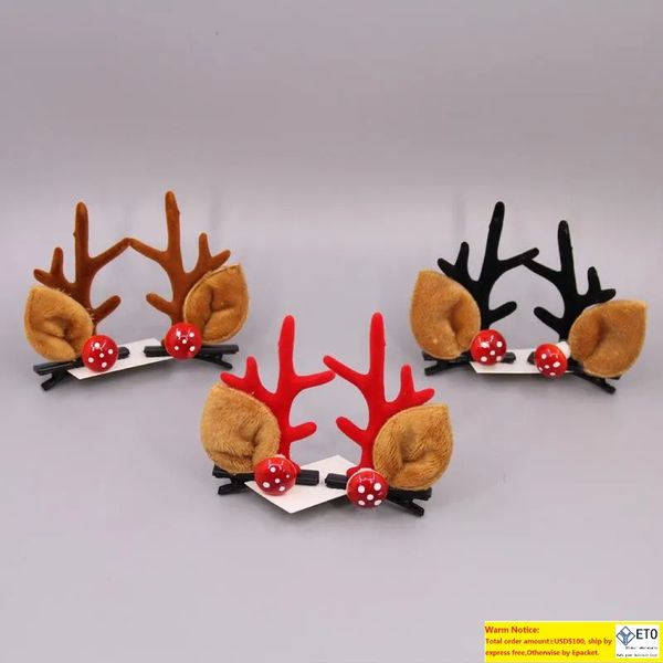 UPS Christmas Antler Clipes adultos filhos de gancho de natal festas de natal ornamentos infantis criativos natalbirthday presentes