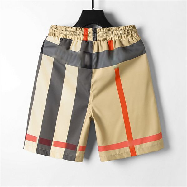 Mens shorts designer de luxo marca clássica masculino europeu Sport Sport Summer Secando rapidamente letras respiráveis ​​Board Board calças de praia Khaki tamanho M-3xl333