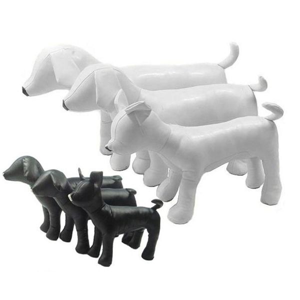 Manequins para cães de estimação, couro pu, modelos de cães, torsos, posição de pé, roupas para cães pequenos, brinquedos para cães de estimação