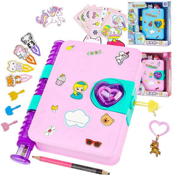 Aeronave Modle Secret Surpresa Caixa de tesouro Pagode Demolição Música Girl Blind Magic Book Diy Jóias Infantil Play House Toy Gift 230508