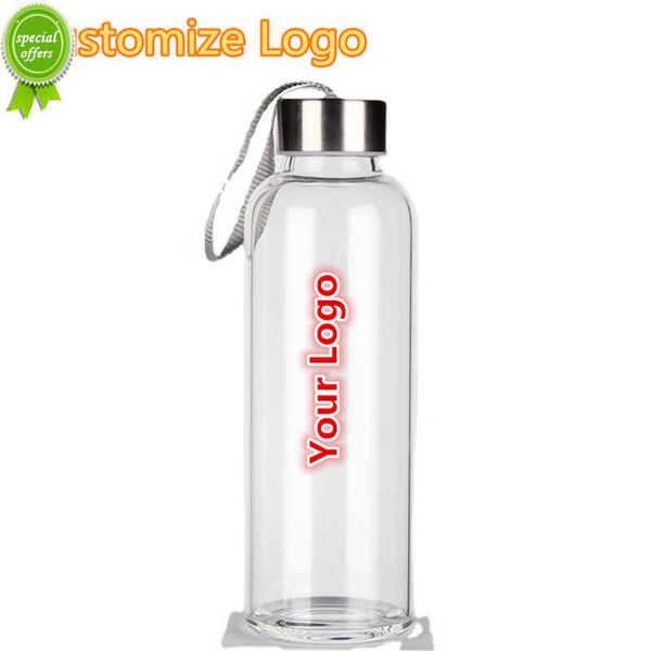 Garrafas de água esportiva portátil 550 ml personalizada segurança ao ar livre Copa de bebida de plástico Use presente de nascimento Personalizado