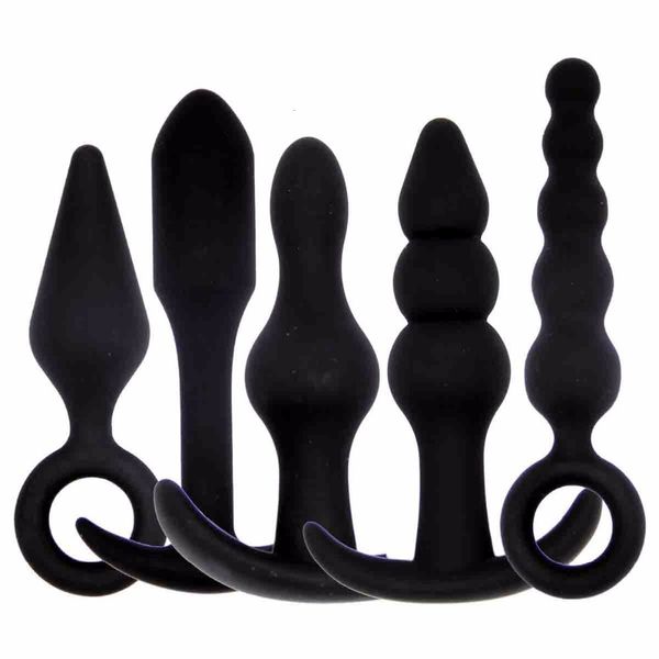 Brinquedos anal de silicone plug plug plug de bujão aberto expansor vibrador massagador de próstata Anal Dilator masculbador masculino homens casais Gay Sex Toys 230508