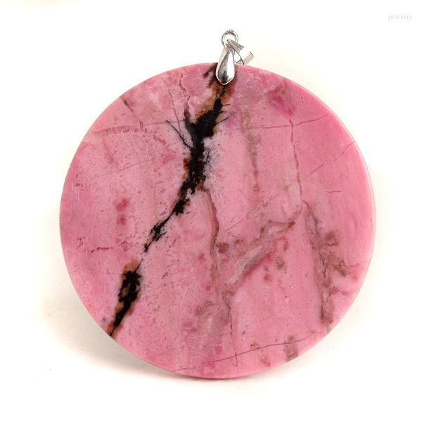 Collane con pendente Reale Naturale Rodonite Diaspro Gemma Donne Ornamento Artigianato Creazione di gioielli Fai da te Agata di cristallo per il regalo BI889