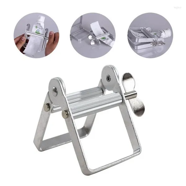 Banyo Aksesuar Seti 1 PCS Tüp Squeezer Tembel Diş Macunu Dispenser Metal Sıkıştırma Araçları Saç Rengi Boya Kozmetik Boya