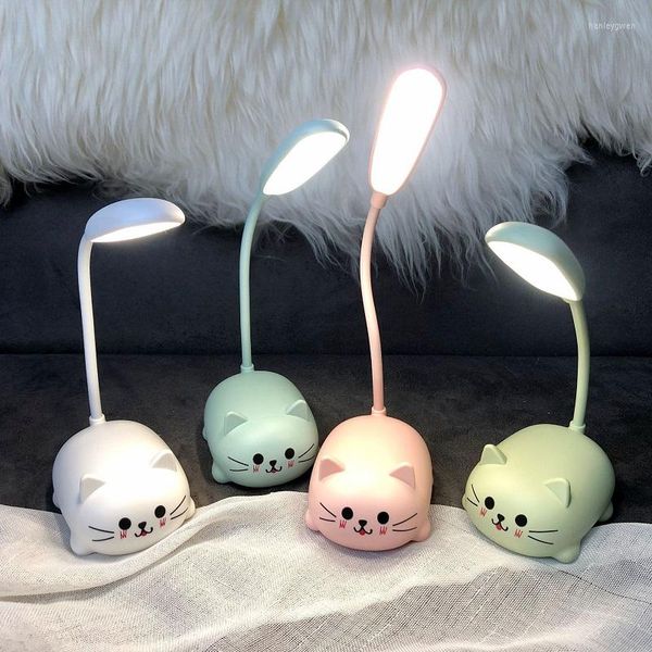 Tischlampen Lampe für Kinder Kinder wiederaufladbare Touch DIY niedliche Tierformen Lesen Nachttisch Schreibtisch Schlafzimmer Nachtlicht