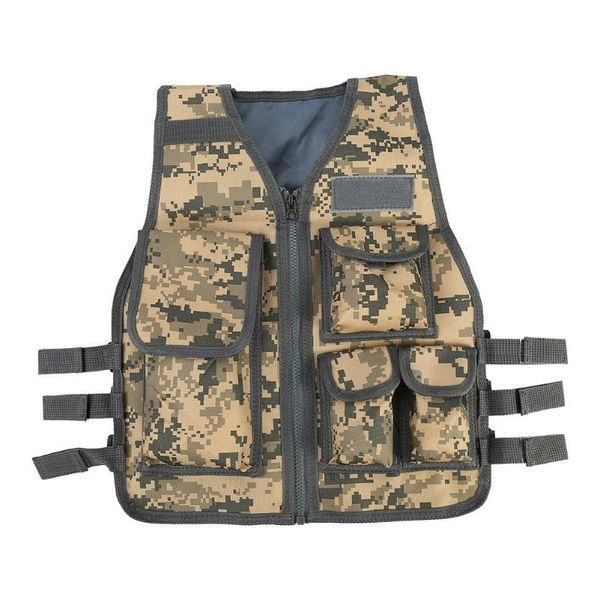 Giacche da caccia Camouflage Sniper Vest Abbigliamento Bambini Boy Girl Combattimento militare Esercito Tattico Uniforme Giungla CS Abbigliamento Bambini