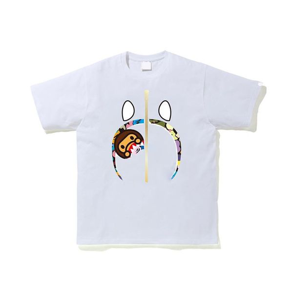 Bapes Designer Apes Classic T-shirt da uomo e da donna Hip Hop Monkey Pattern Top Estate traspirante Versatile High Street Trend Tee Bapes Shirt Bapestar Felpa con cappuccio 8114