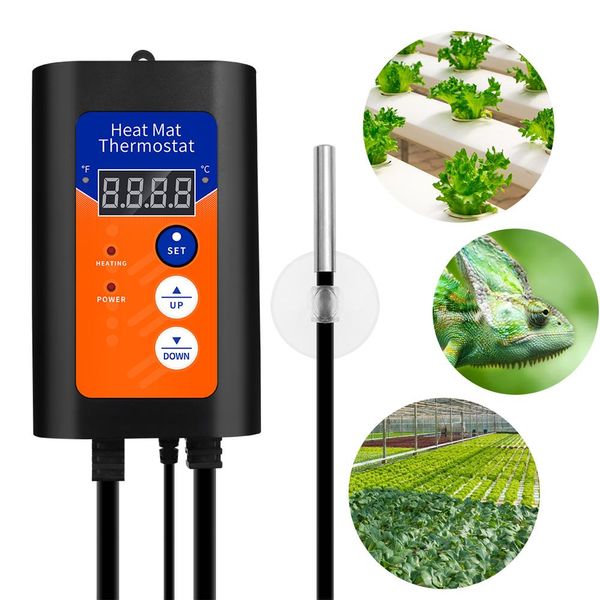 Produkte Heizmatten-Thermostat 1000 W Digitaler Temperaturregler Präzise Temperaturregelung Hydrokulturpflanzen Samenkeimung Reptilien