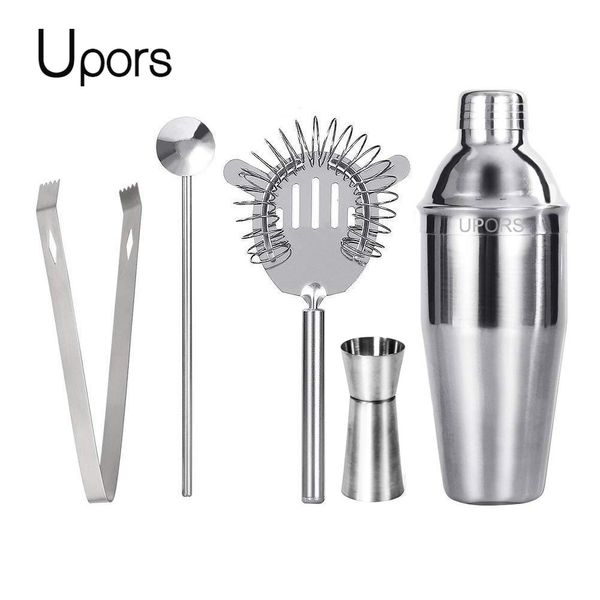 Bar Tools Exors 550ml 750ml Kokteyl Shaker Mikser Paslanmaz Çelik Şarap Martini Boston İhale İçecek Partisi L230508