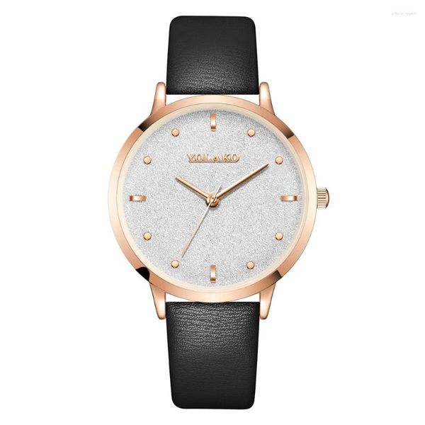 Armbanduhren Mode Lässig Damenuhren Einfache Ledergürtel Damen Stil Dame Uhr Relogio Feminino Mädchen