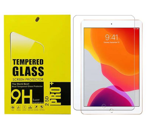 0,3 mm Displayschutzfolie aus gehärtetem Glas für iPad Mini 2 3 5 Mini6 Air 4 10.9 11 7 8 10.2 Pro 10.5 9.7 Film Anti-Scratch Touch-Sensitive mit Paket