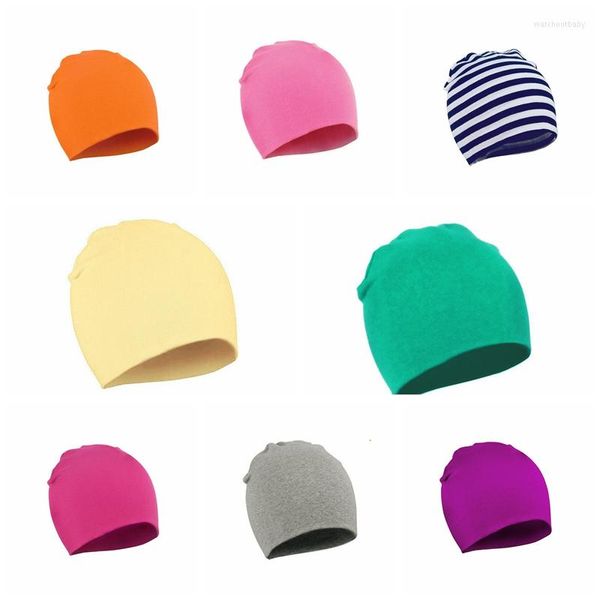 Boinas 1 PCs Adeus à pele macia Cotton Codddler Hat de meninas meninas Candy Caps Caps Caps Acessórios para cabelos Presente de aniversário Presente de aniversário