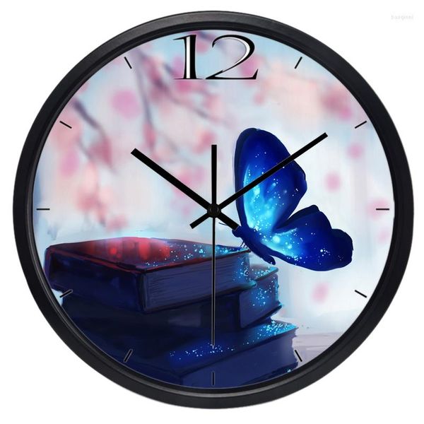 Wanduhren Dream Fluorescence Butterfly Clock Silent Living Room Decoration Home Decor