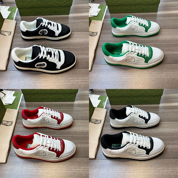 Novo designer moda sapatos casuais mac80 imitação velha retro smudge impressão de lona cadeia masculina e feminina tênis de luxo de luxo