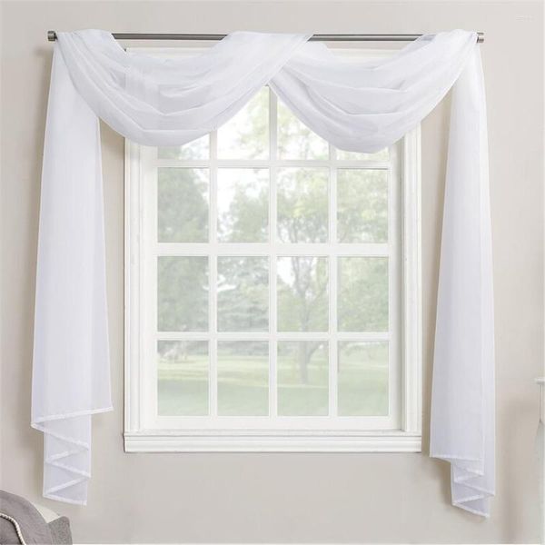 Vorhang Modern Bogenfenster Dekoration Weiß Volant Für Wohnzimmer Schlafzimmer Hochzeit Hintergrund Tüll Decrotain Custom