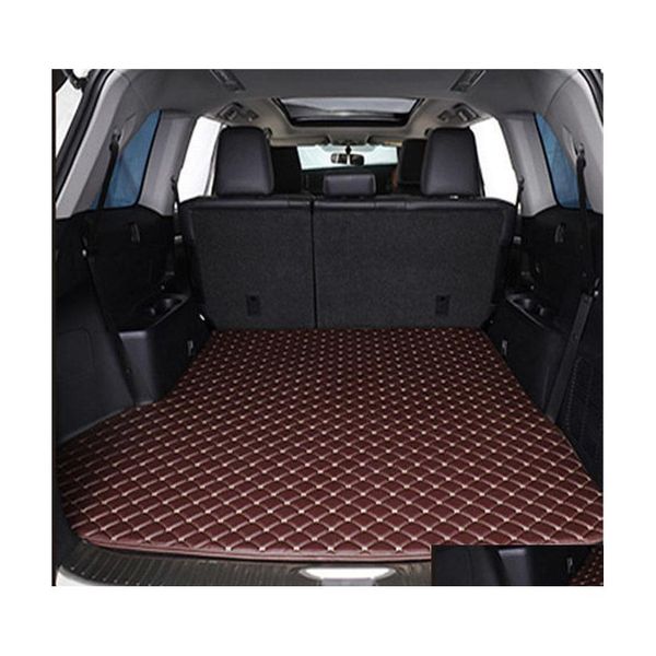 Tapetes de piso tapetes ers ers fit car car mesto de couro específico de couro PU eco amigável para caminhão SUV FL do tronco com log dhnyj