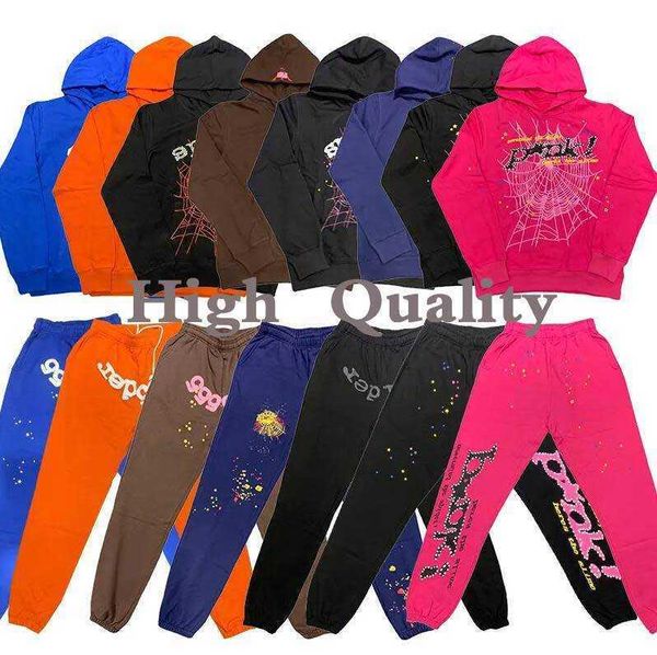 Spider Hoodie Sp5der Hoodies Young Thug 5555 Angel Pullover Pink Red Hoody Hose Herren Top1 Qualität Schuh Sp5ders Printing Spider Web Sweatshirts RCJT001 AAAA Qualität