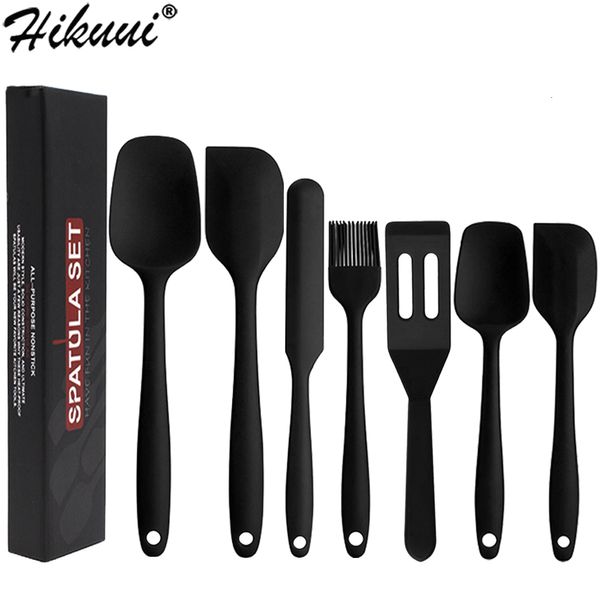 Utensílios de cozinha utensílios de cozinha sem silicone sem bPA Conjunto de espátulas arranhões e escovas para assar e cozinhar ferramentas de cozinha 230506