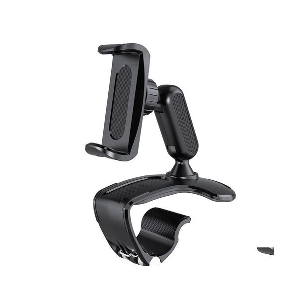 Supporto per auto Dashboard Mount Phone 360Rotation Specchietto retrovisore Clip Stand Mtifunction Staffa per Huawei 12 Drop Delivery Cellulari Moto Dh23V