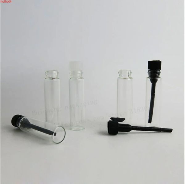 500 x mini perfume de vidro pequeno amostra frasco de frasco 1 ml de laboratório vazio Fragrância líquida Teste de teste de teste de teste de fábrica