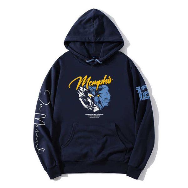 Moletons masculinos Moletons dpoy design original suéter com capuz masculino mais veludo basquete sportswear Ja Morant solto grande tamanho vintage estilo hip hop J230509