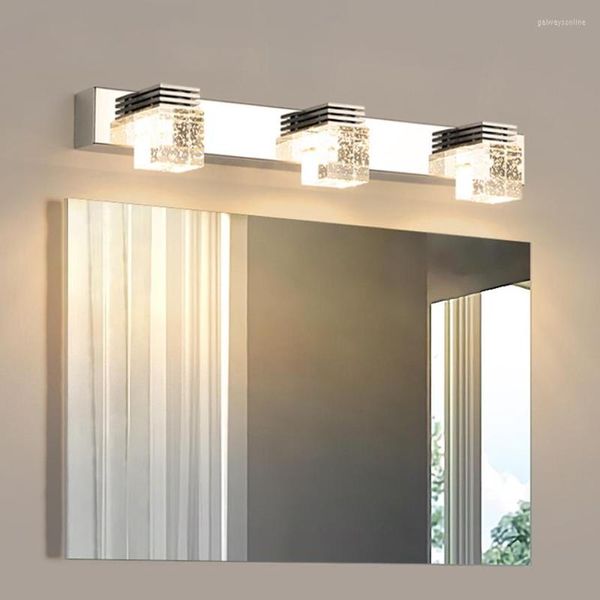 Duvar lambası Modern Lüks Kristal Banyo LED Ayna Işık Armatürleri 3W 6W 9W 12W Kabarcık Sütun Far