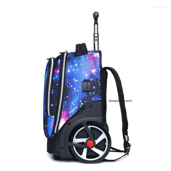 Aretas Tale de viagem de 20 polegadas Carry On Lazy School Rolling Back Backpack Backpack com rodas