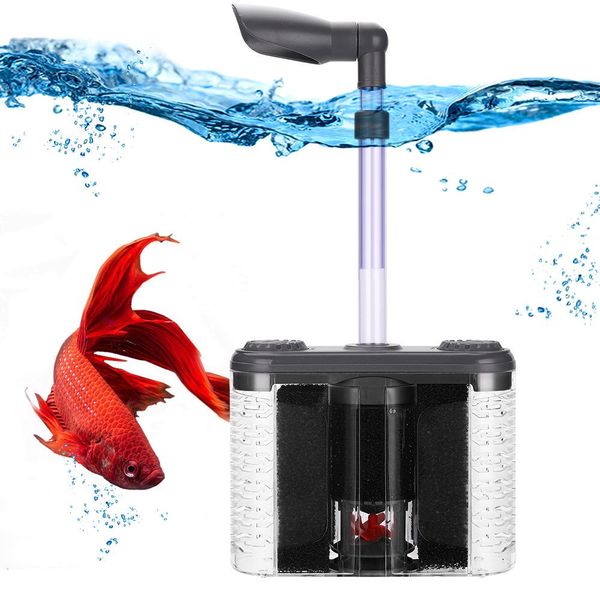 Accessori Acquario Acqua Goblin Filtro Acquario Aggiungi aria Filtro a contenitore esterno Ciclo dell'acqua Filtro a spugna Gamberetti Pulizia del letame dei pesci