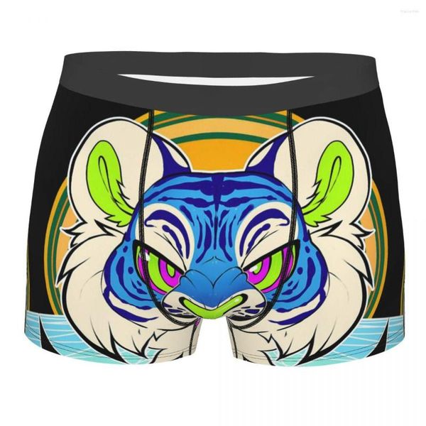 Underpants Tiger Panthera Tigri Feroce Animal Vaporwave Cotton Mutandine Man Mutandini comodi Shorts Shorts Slipocali