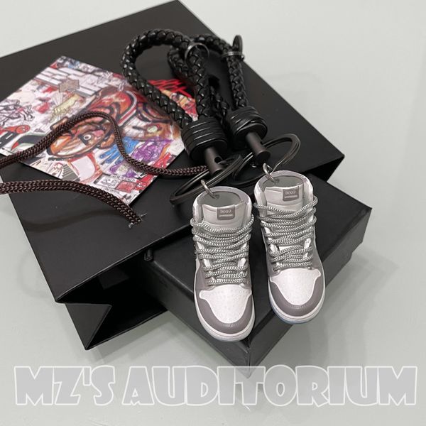 Кечанисты Lanyards Creative Gift Box Package Sneakers Model Set Мобильный телефон рюкзак Симпатичный кулон Пара день рождения 230508