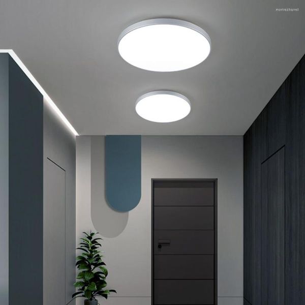 Luzes de teto 4cm Ultra-fino de lâmpada de três prova branca Luz branca de 32w-80w quarto de estar não é uma iluminação interna frágil