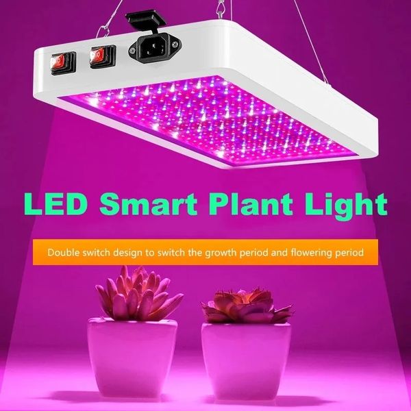LED Grow Light 2000W 3000W Çift Anahtar Fitolamp Su geçirmez çip büyüme lambası tam spektrum bitki kutusu aydınlatma