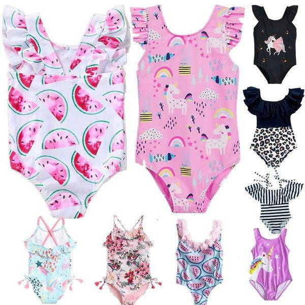 Costumi da bagno per bambini Estate bambina bikini 2023 bambini costumi da bagno per bambini costumi da bagno per bambini costumi da bagno anguria bambina stampa costume da bagno per bambina pieghettato P230509