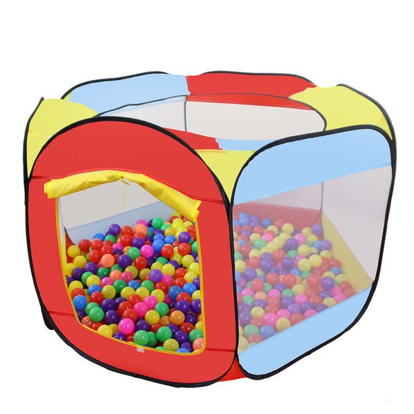 Baby Rail Outdoor Facile pieghevole Ocean Ball Pool Gioca a penna Tenda da gioco Casa giocattolo Giocattoli interattivi per bambini 230508