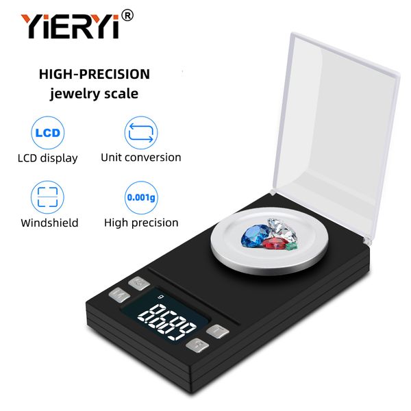 Bilance per uso domestico yieryi 100g50g20g10g Bilance elettroniche 0.001 Bilancia digitale LCD Gioielli Erbe medicinali Peso da laboratorio portatile Scala in milligrammi 230506