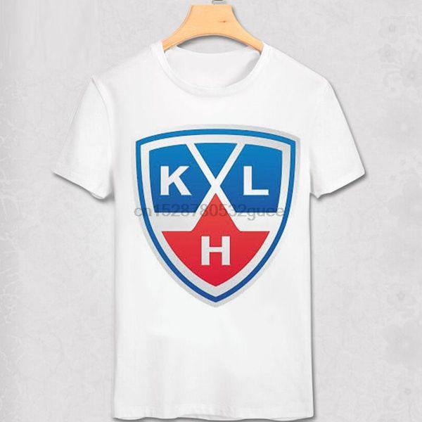 Magliette da uomo Maglia Khl League Lokomotiv Yaroslavl Ak Bars Kazan Dinamo Riga Mosca Club Team Logo Stampa morbida