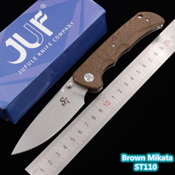 Messen Sitivien Design Real D2 ST110 Top Rulman Axisl Micarta Hunt Mutfak Hayatta Kalma Açık EDC Aracı Yardımcı Kamp Bıçak